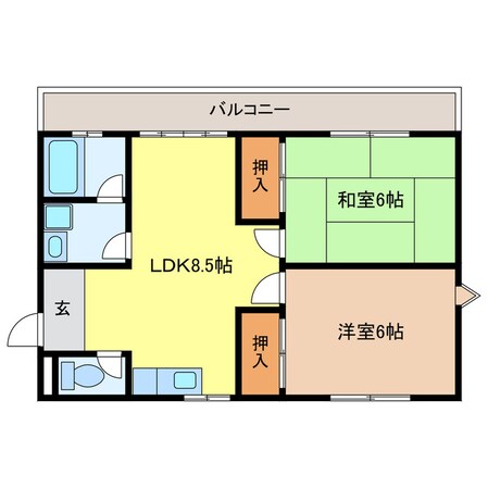 メゾンＭ８９の物件間取画像